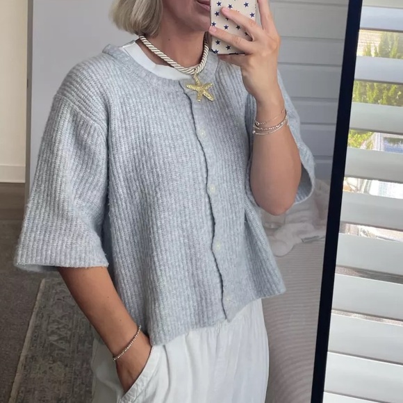 Aerie Unreal Short Sleeve Cardigan - Picture 2 of 6